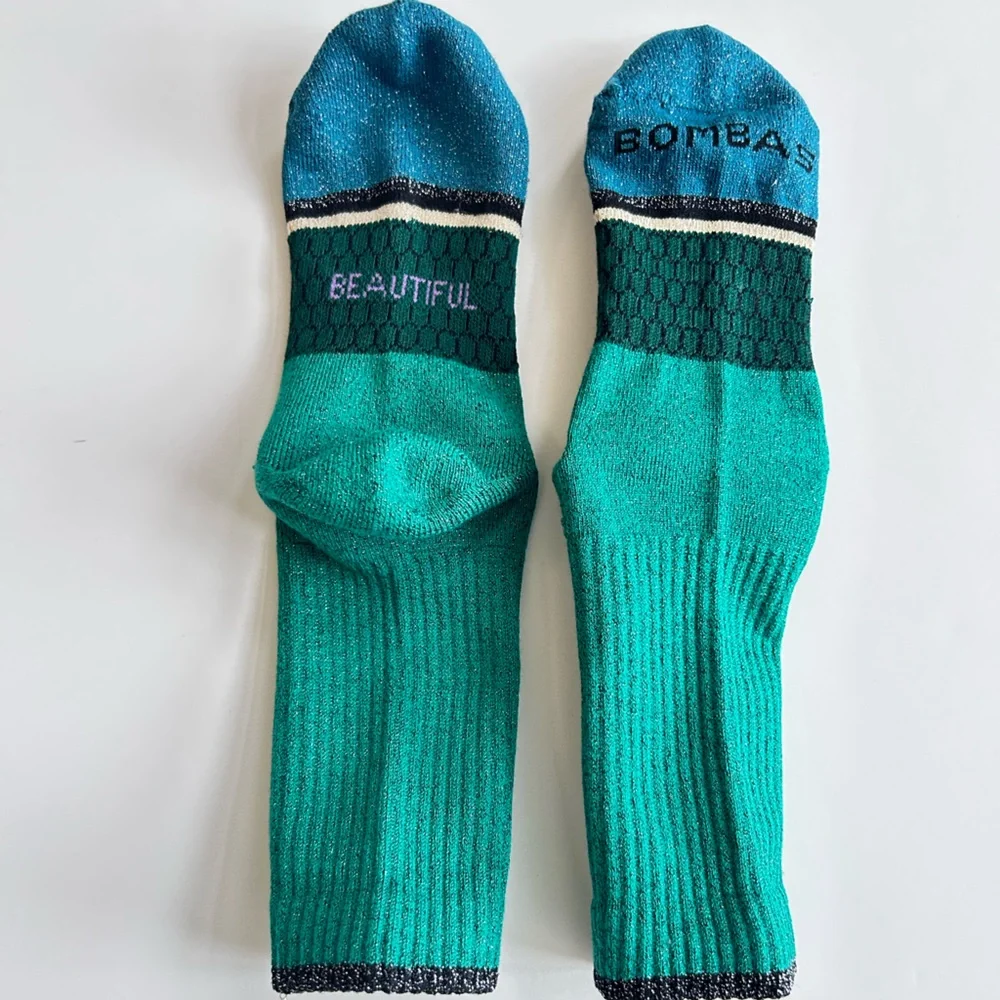 Wicked x Bombas New 2 pair Calf Socks Small Youth Lavender Green